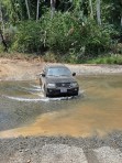 Fording one of the creeks