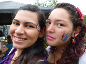 Beautiful painted faces.