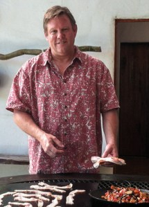 Making Breakfast: Chef George Alcock. Photo by Jean Schroeder